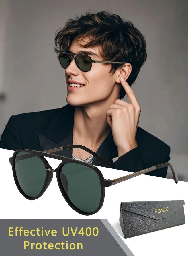 roaiss Aviator Sunglasses - 60 mm Grey