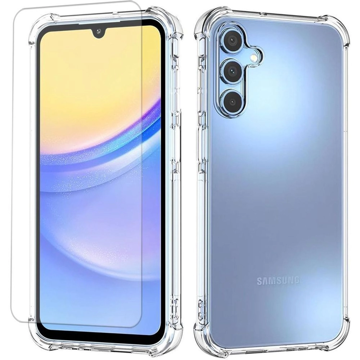 Case With Screen Protector - Transparent for Galaxy S23FE