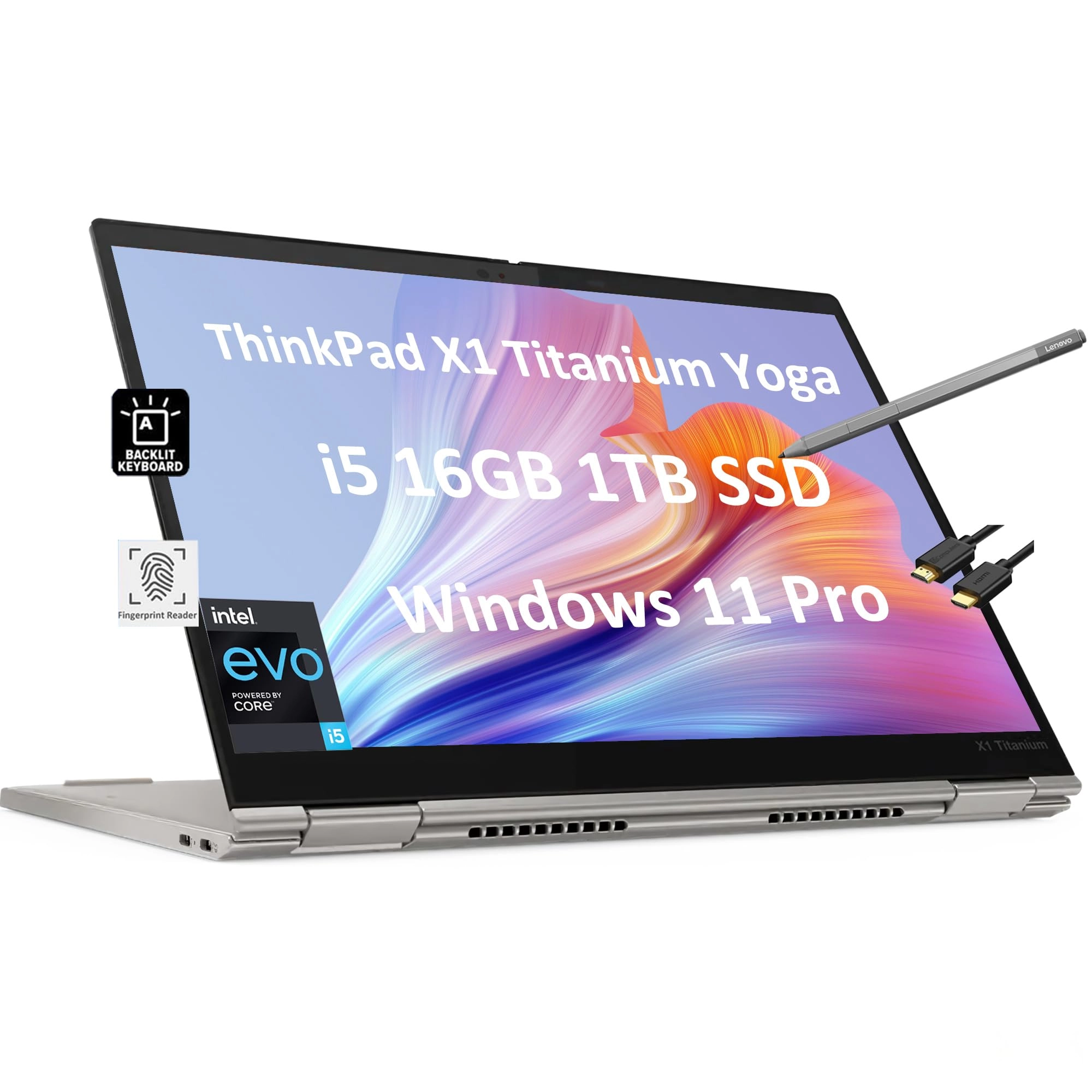 Lenovo ThinkPad X1 Titanium Yoga - 13.5'' Core i5-1130G7 16GB 1000GB SSD