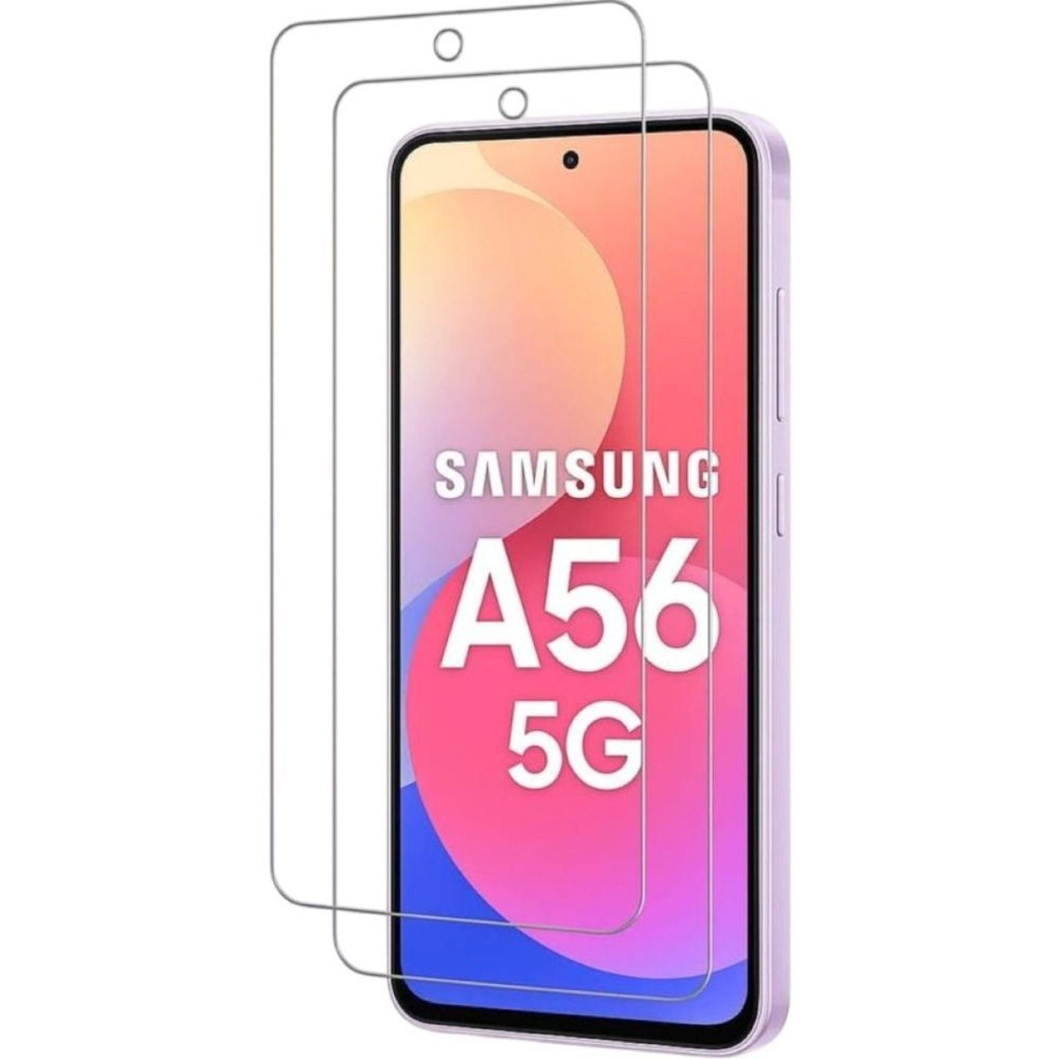 GRABIT Clear Tempered Glass Screen Protector for Samsung Galaxy A56