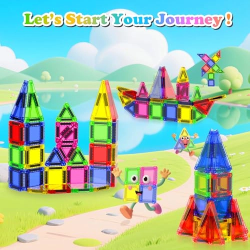 Mini Magnetic Tiles - Magnetic Tiles 40 pcs