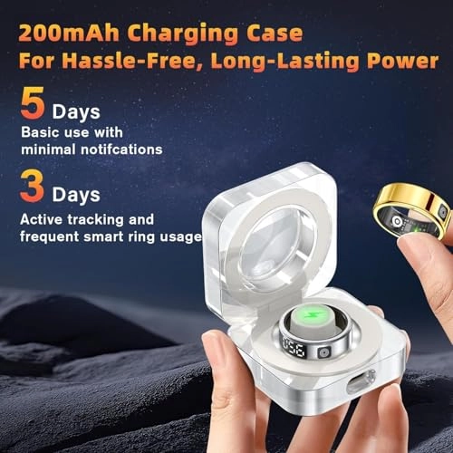 Smart Ring - 12 gold Heart Rate Sleep