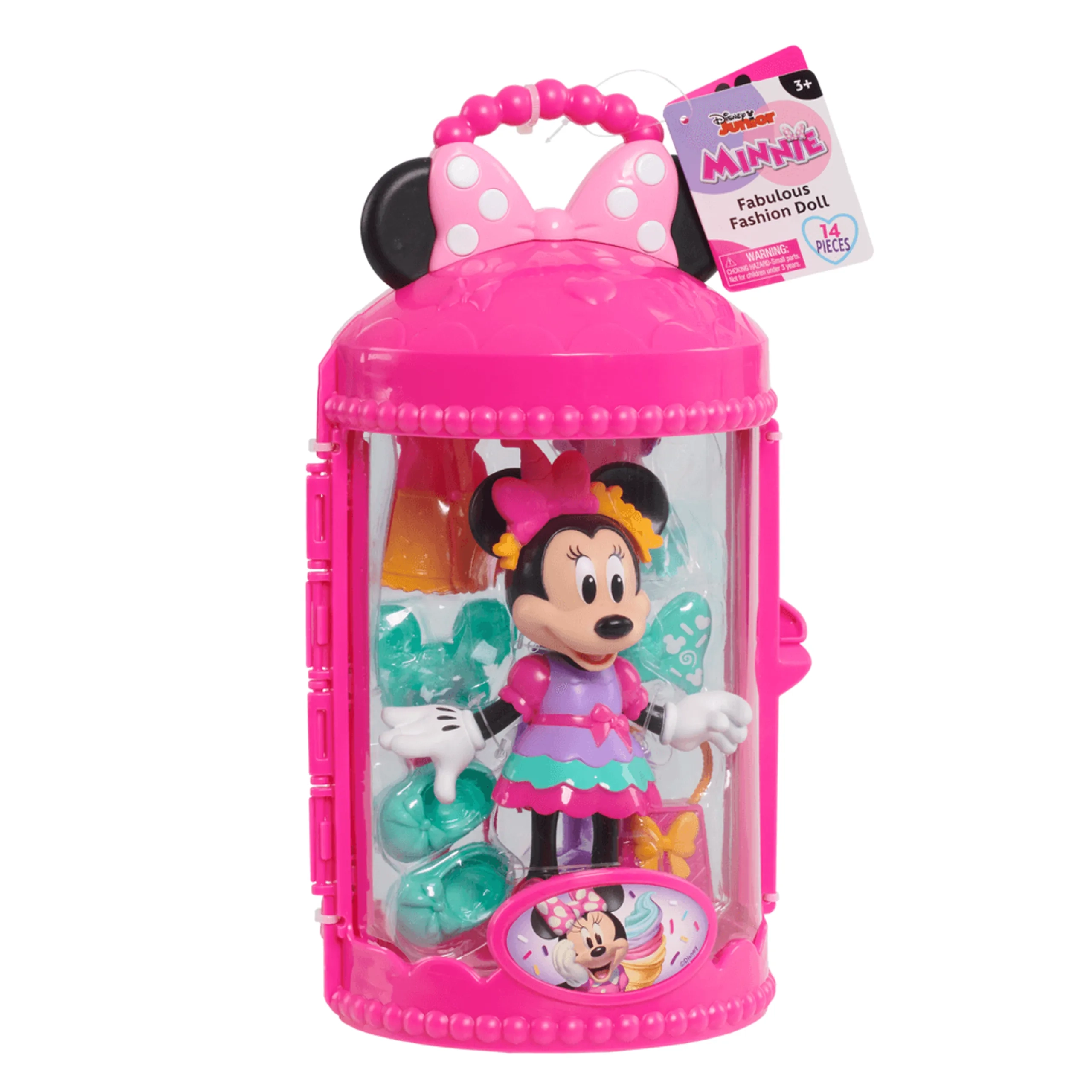 Minnie Mouse Fabulous Fashion Doll - 6-inch 14-Piece Ages 3+