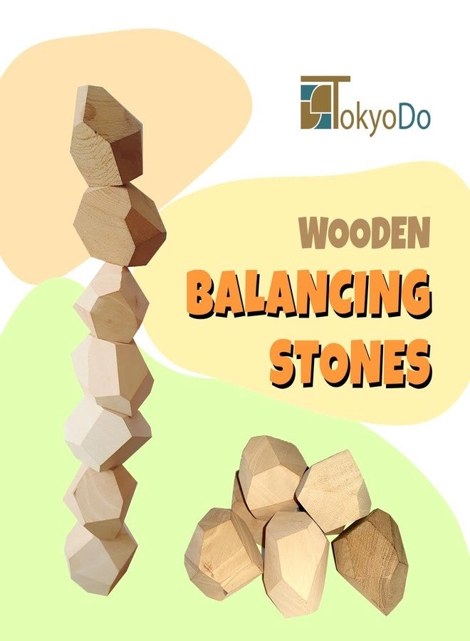 Wooden Balancing Stone - Plane Blocks 8 pcs