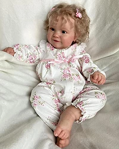 Maddie Reborn Baby Doll - 50 cm Full Body Silicone Brown Eyes