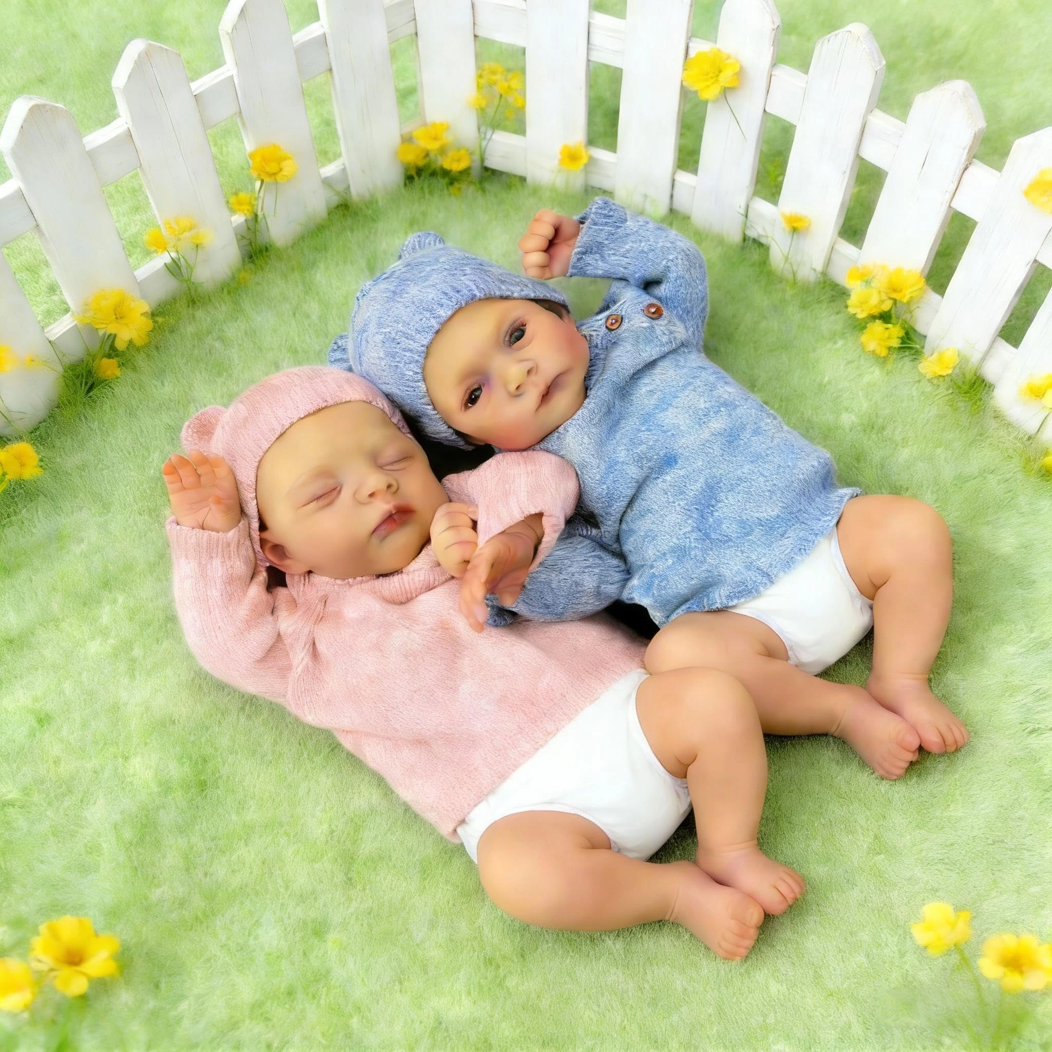 Reborn Baby Doll - Twins 18 Inch Ages 3+ Set
