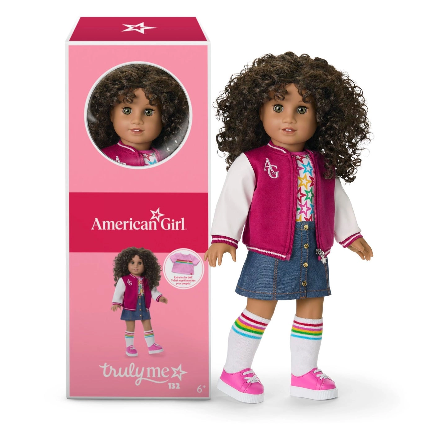 American Girl Truly Me - 18-inch Tan Skin Curly Dark-Brown Hair Hazel Eyes Ages 6+