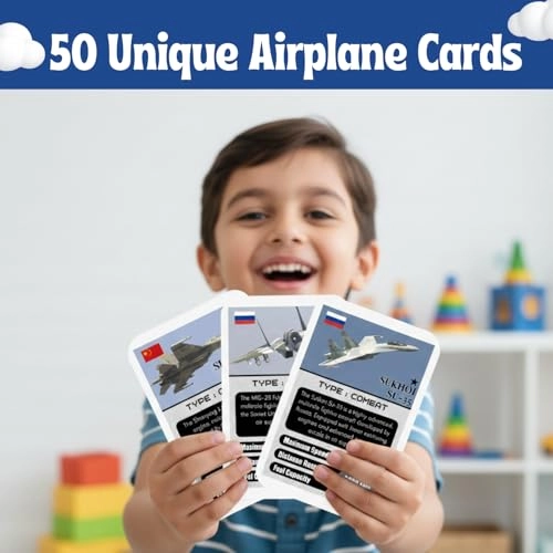 Airplane Trump Card - 6-7, 8-10, 11-12 50 pieces