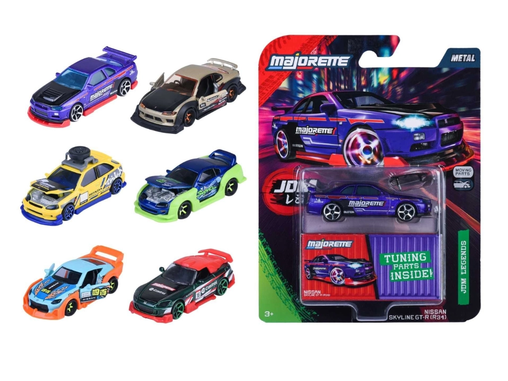 Majorette JDM Legends Deluxe Cars - 1:64 6pcs