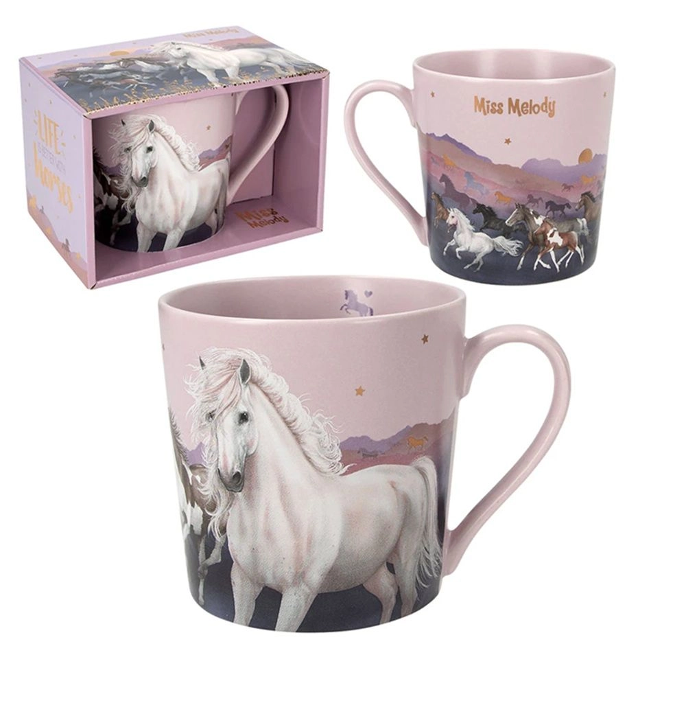 Miss Melody Night Horses Mug - Matt - 300 ml