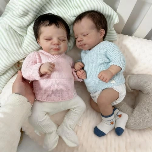 Reborn Baby Doll - Twins 20 inch Vinyl Girl Ages 3+