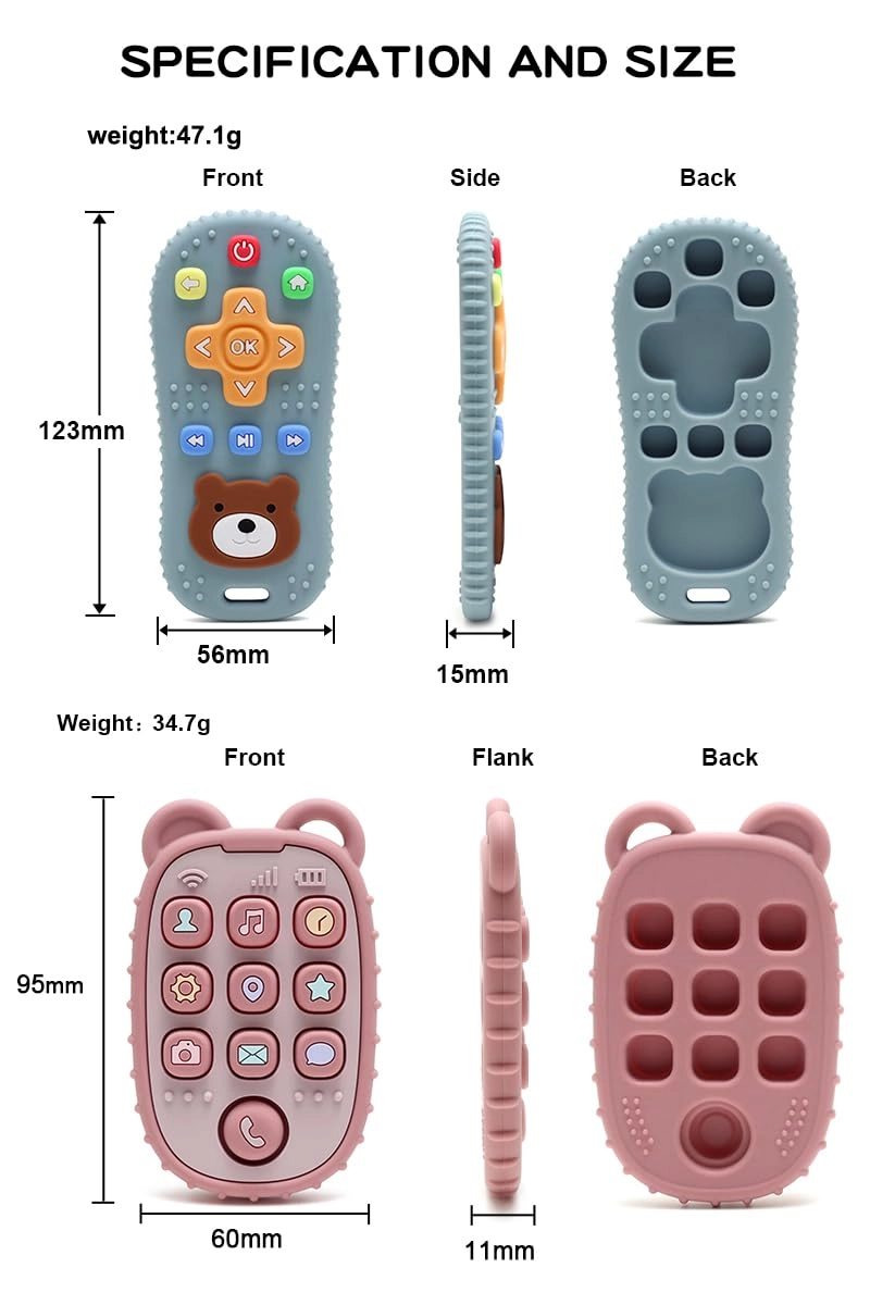 Remote Control Teether - Silicone + Phone Teether