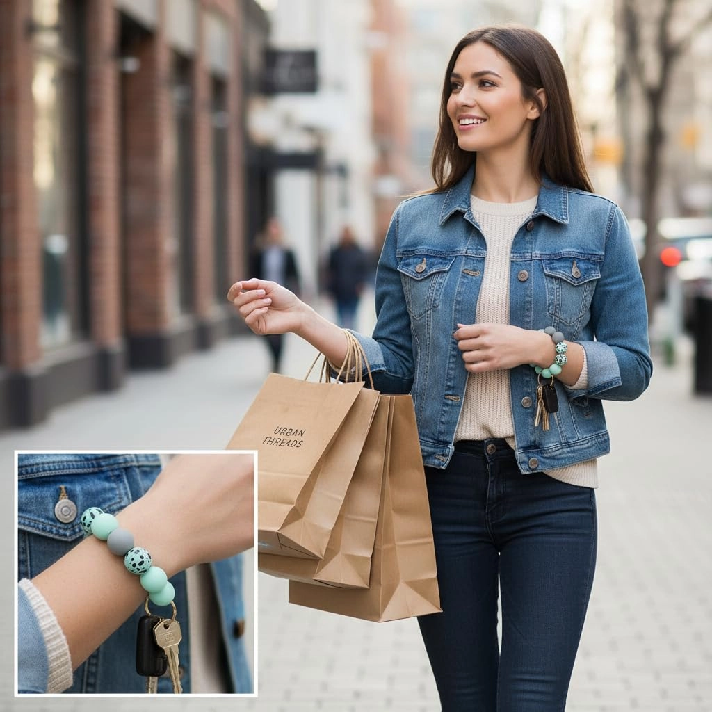 Key Ring Bracelet - Car