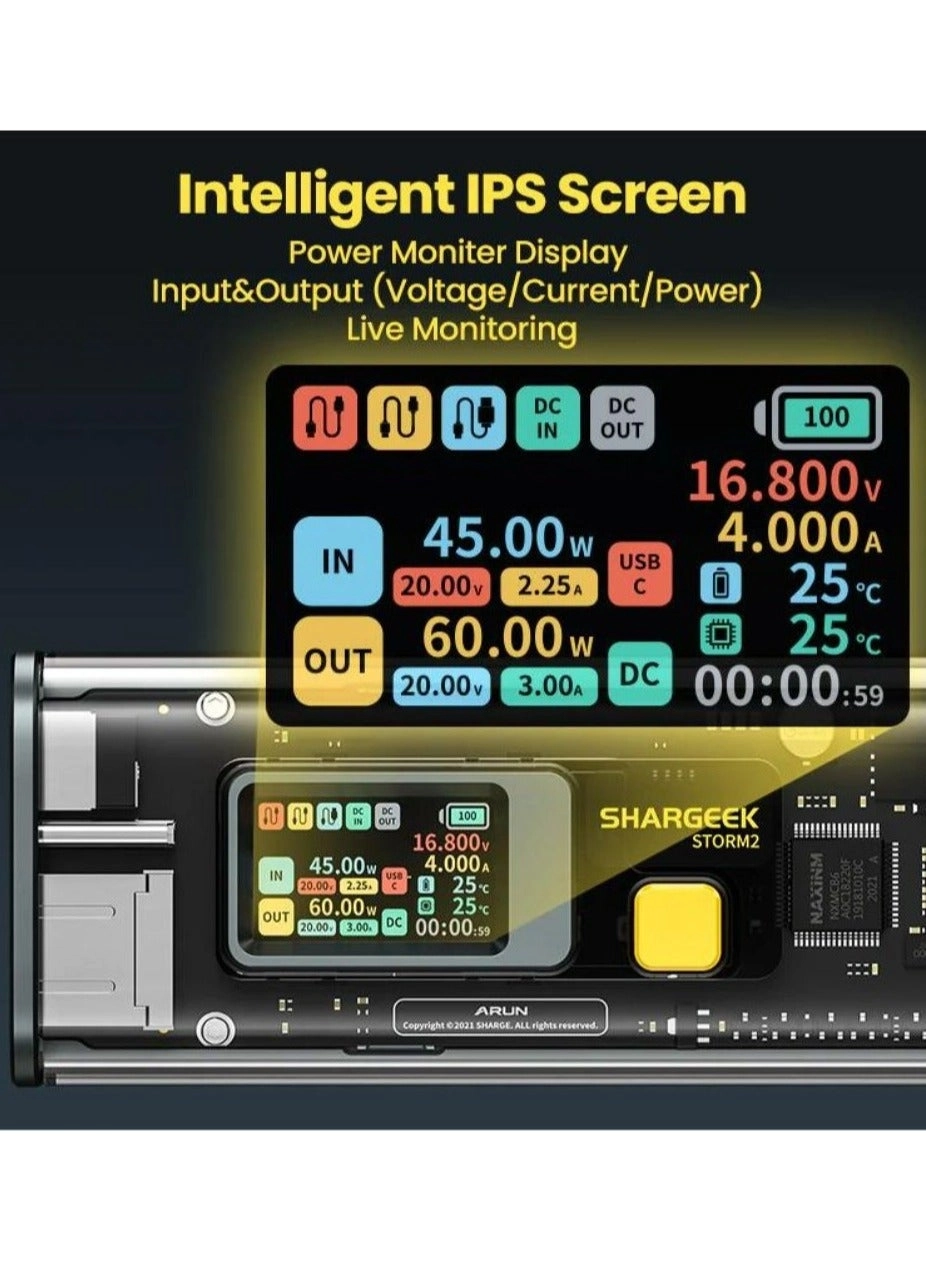 Storm² - 25600mAh 100W Fast-Charging 1x USB-A 2x USB-C