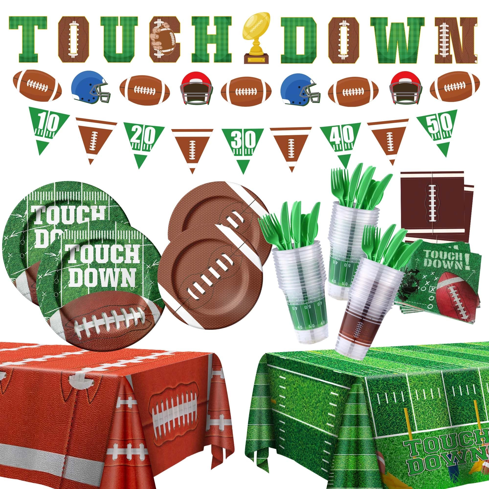 tataup Football Party Supplies Kit - 173PCS Party