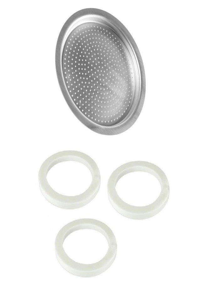 Univen Espresso Filter and Gasket Seals - 3 Cup