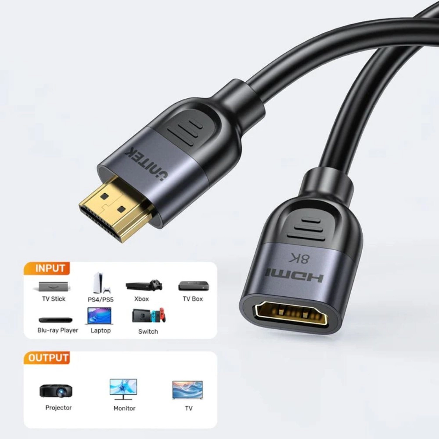 8K HDMI Cable 1m