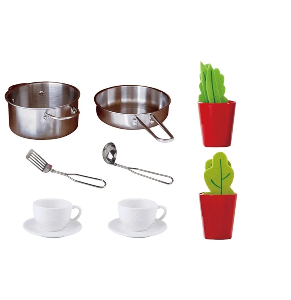 All in 1 Kitchen Playset - 15pcs + Little Chef Apron Set - 5pcs (BNDLE0091)