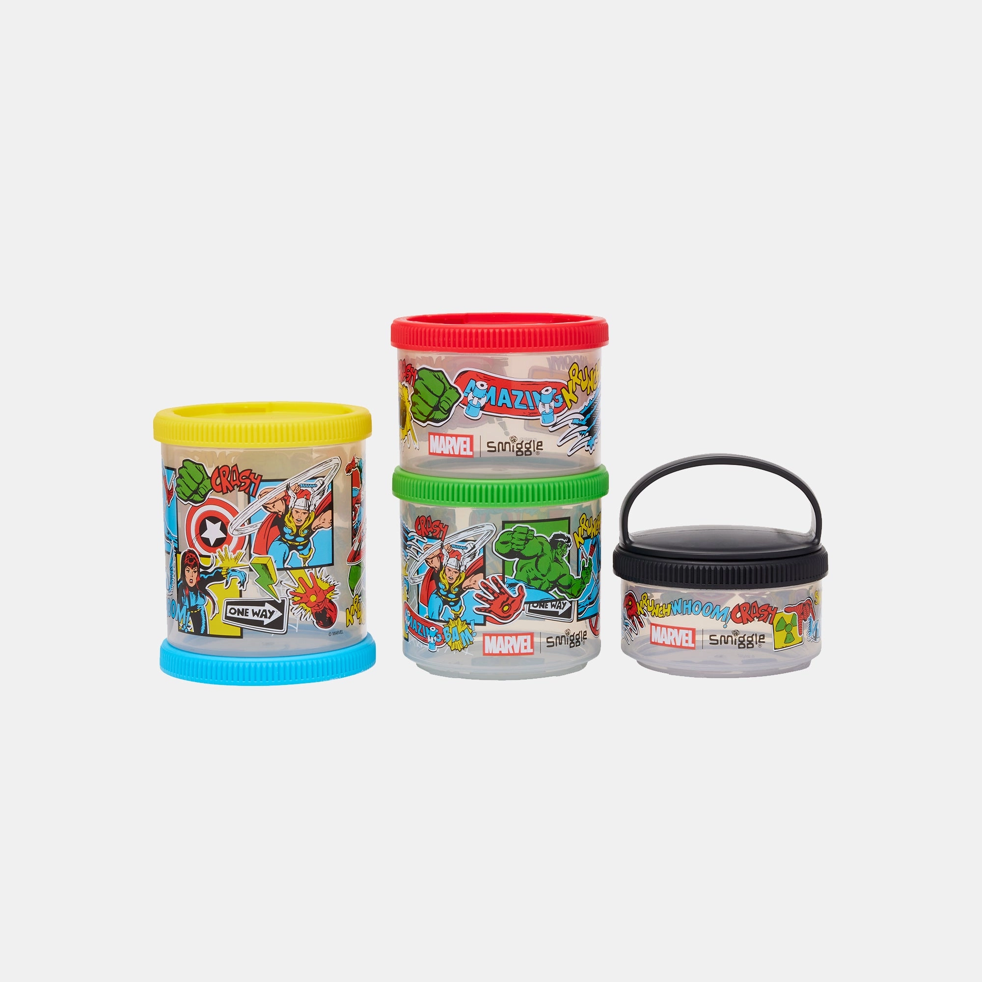 Large Snack & Stack Containers - Marvel Comics