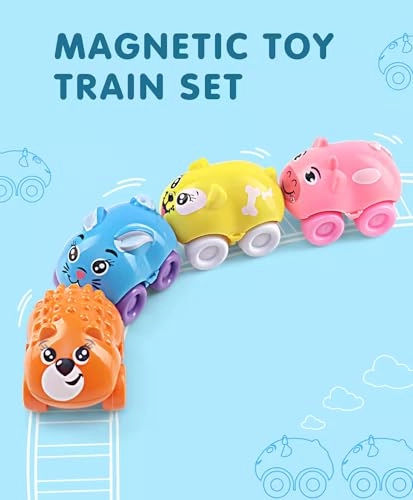 Magnetic Animal Train - 6 months - 5 years 4 pieces