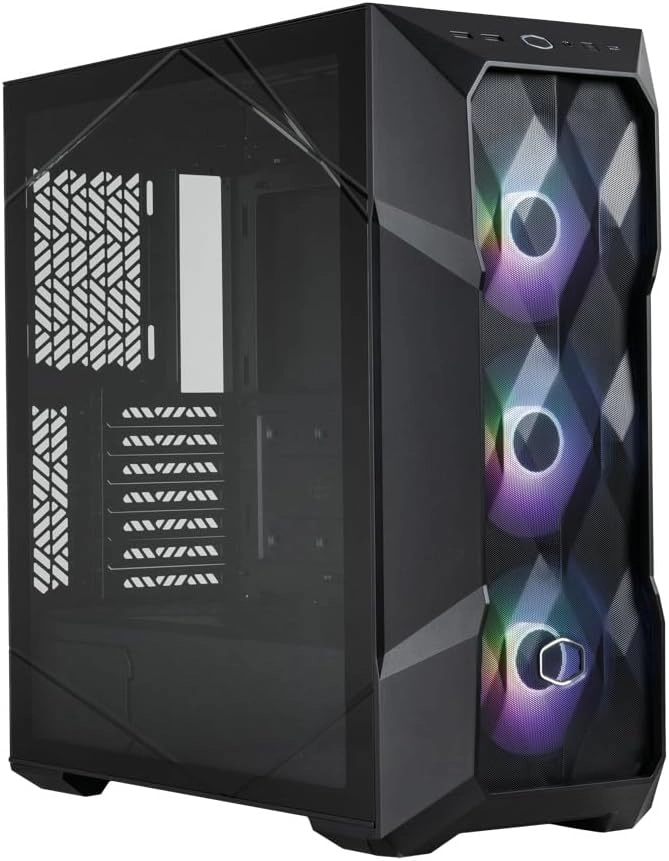 TD500 Mesh - Fully tempered glass side panel Mid-tower PC case