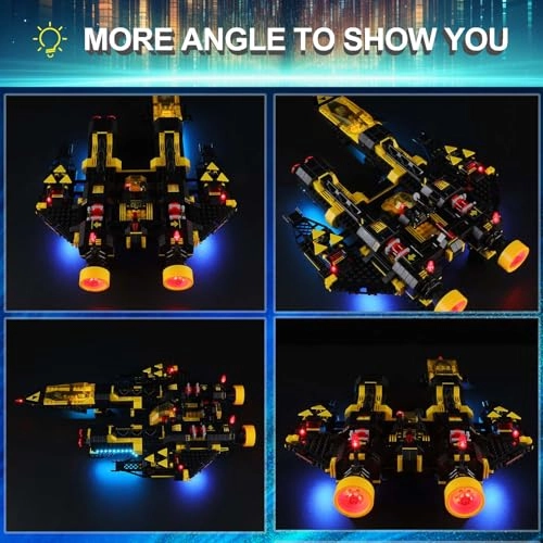 LED Light Kit for LEGO 10355 Blacktron Renegade - Plastic