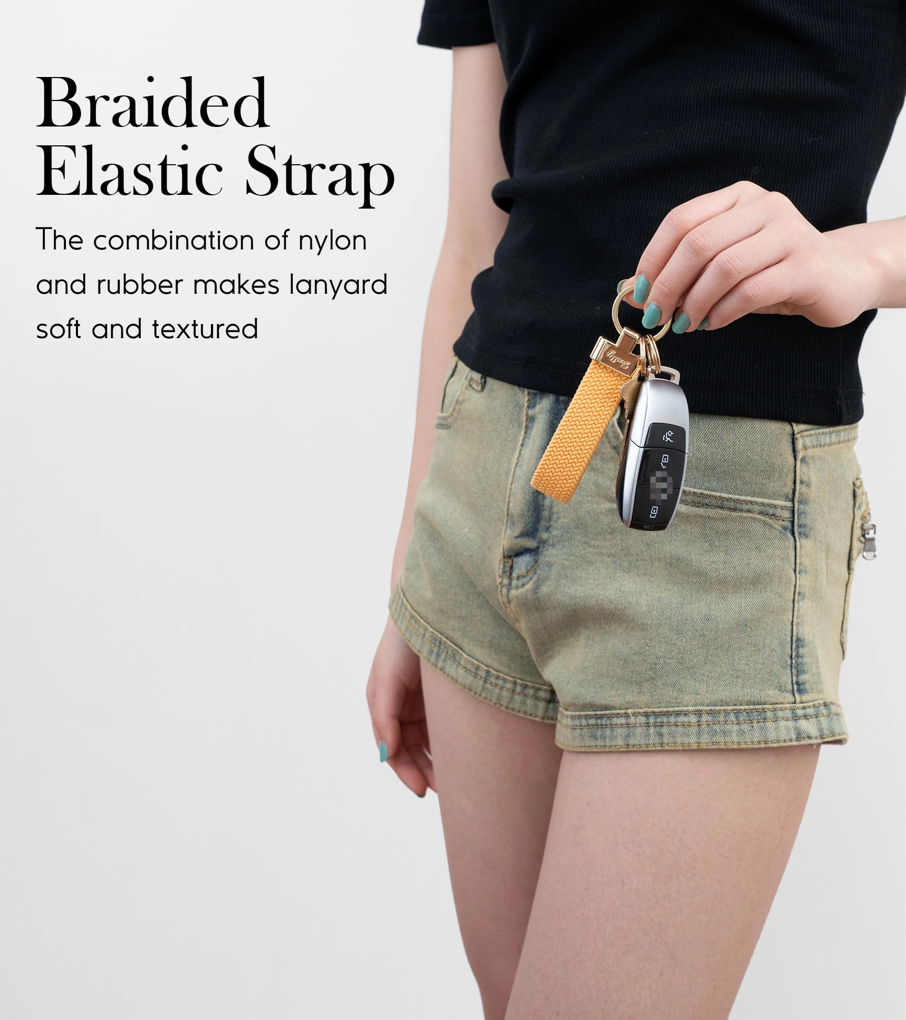 Car Keychain - Stretchy Elastic