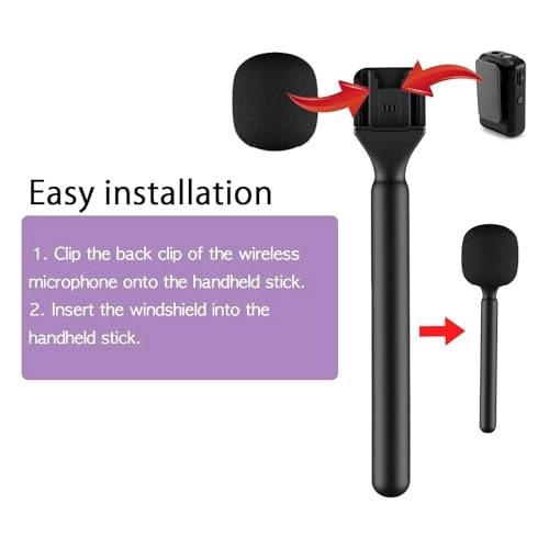 Mic Holder - Lightweight 56g Windshield Foams Included