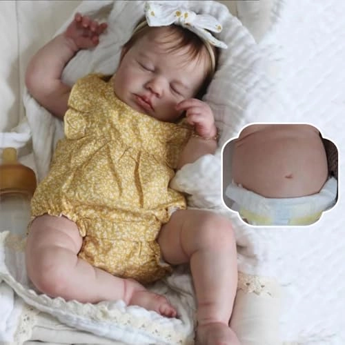 Loulou Reborn Baby Doll - 20 inch Full Body Vinyl Girl Ages 3+