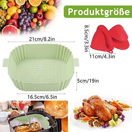 Air Fryer Silicone Pot - Silicone 2 piece(s)