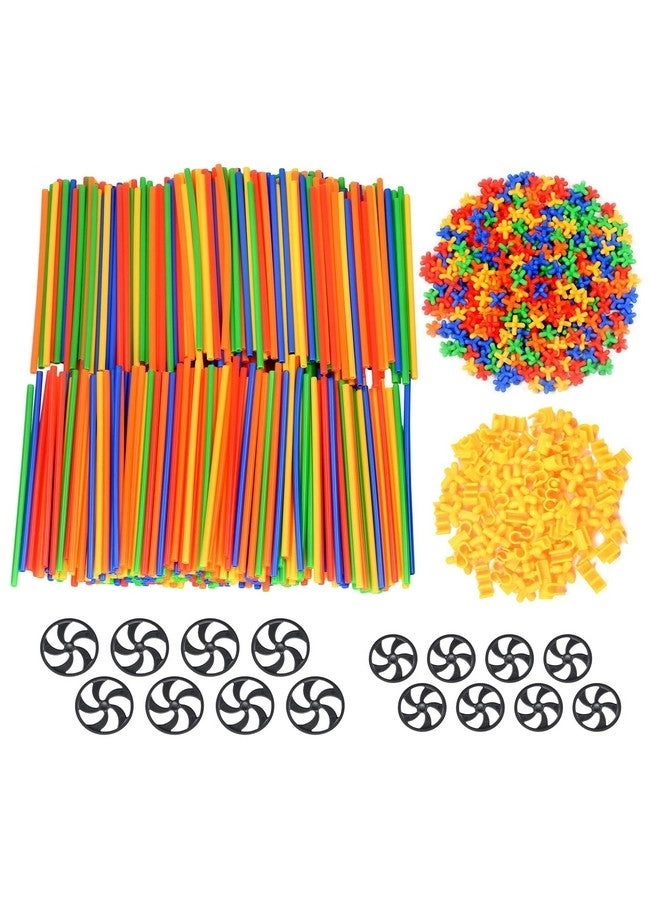 Straws Builders - Large 8 Inch Wheels Special Connectors