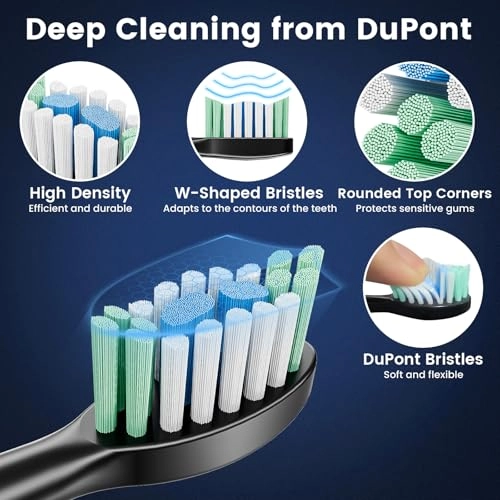 Sonic Electric Toothbrush - 41,000 VPM 1500 mAh 4 Brush Heads