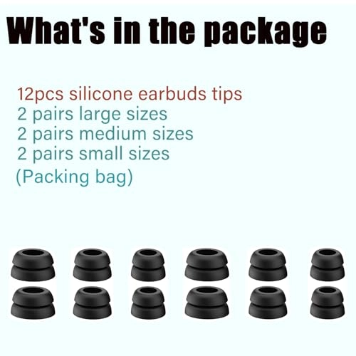 Double Flange Ear Tips for JBL Endurance Peak 3/Peak II/Peak III/Run 2 - Anti-Slip Noise Isolation