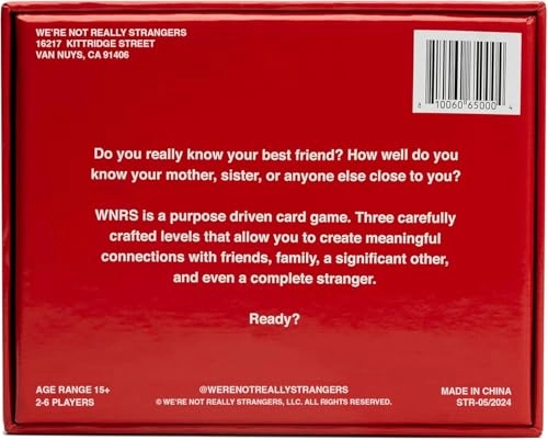 WE'RE NOT REALLY STRANGERS - Card Game 150 Conversation Cards