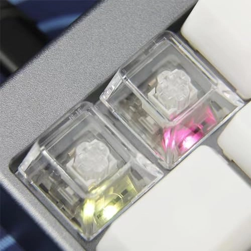 Blank Keycaps - 1U Cherry R4 20pcs Transparent