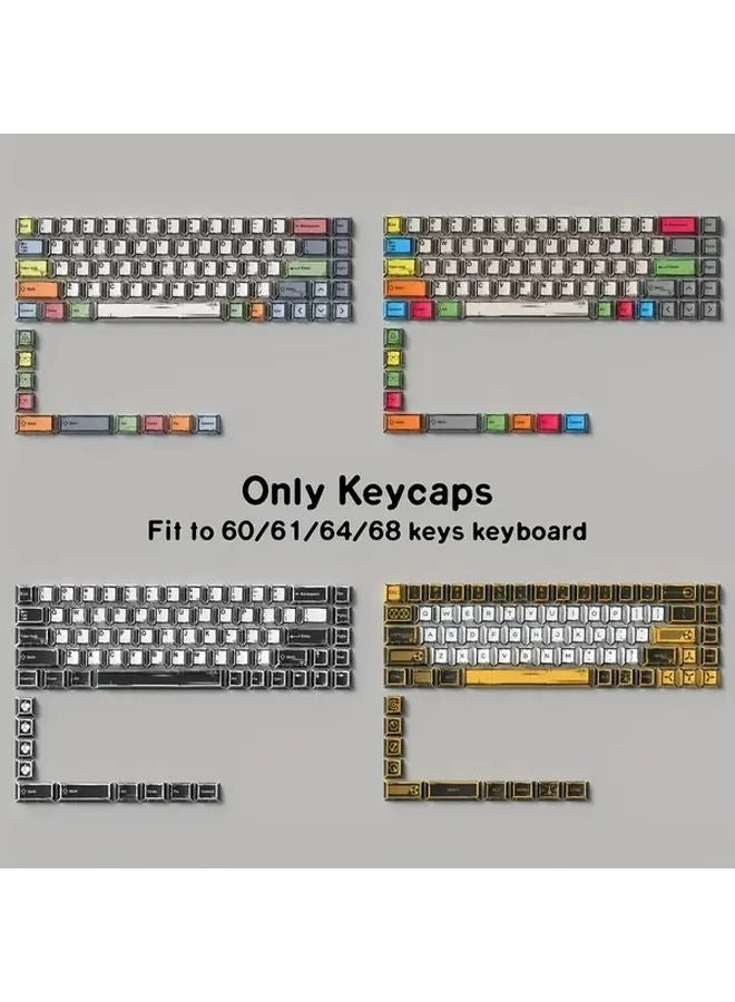 Cherry PBT Keycaps - 78-Key Comic Black