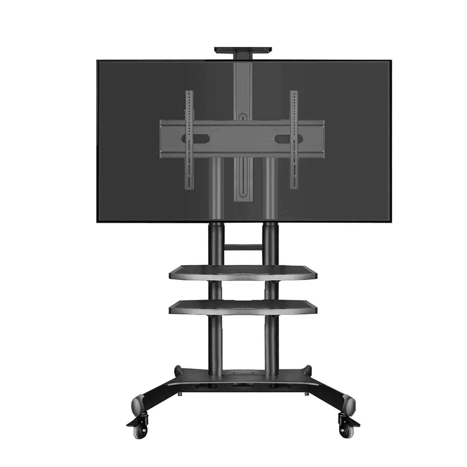 KTZSHT Mobile Tv Cart On Wheels - 58kg 37-80 inch