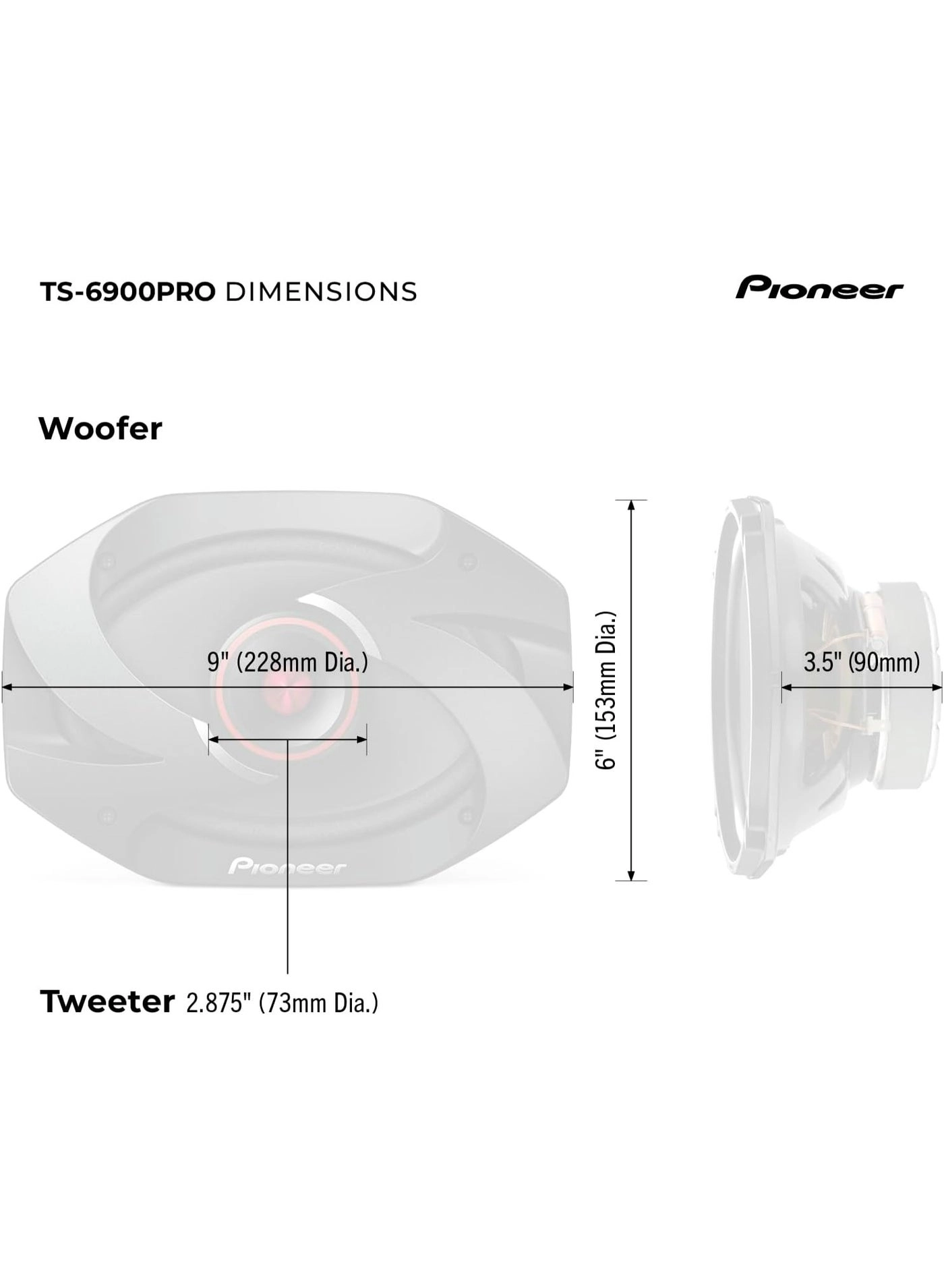 TS-6900PRO - 6” x 9” 2-Way