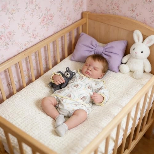 LOULOU Reborn Baby Doll - 20 Inch Soft Cloth Body & Vinyl Limbs Sleeping Ages 3+