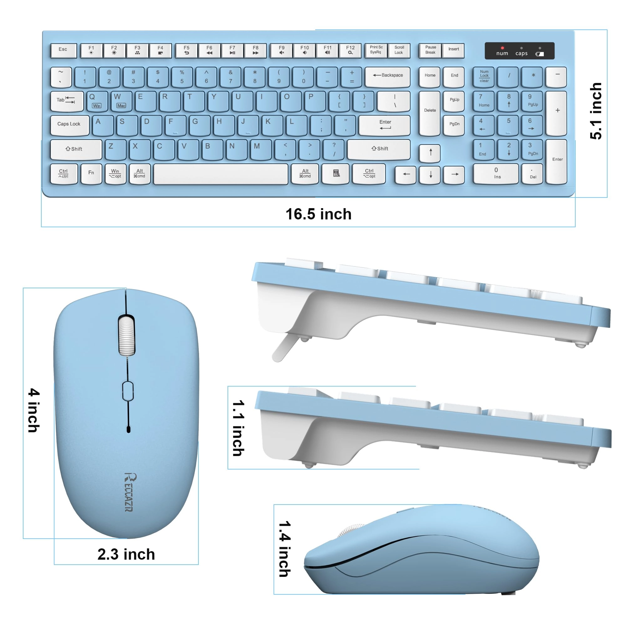 Ergonomic Wireless Keyboard - Wired