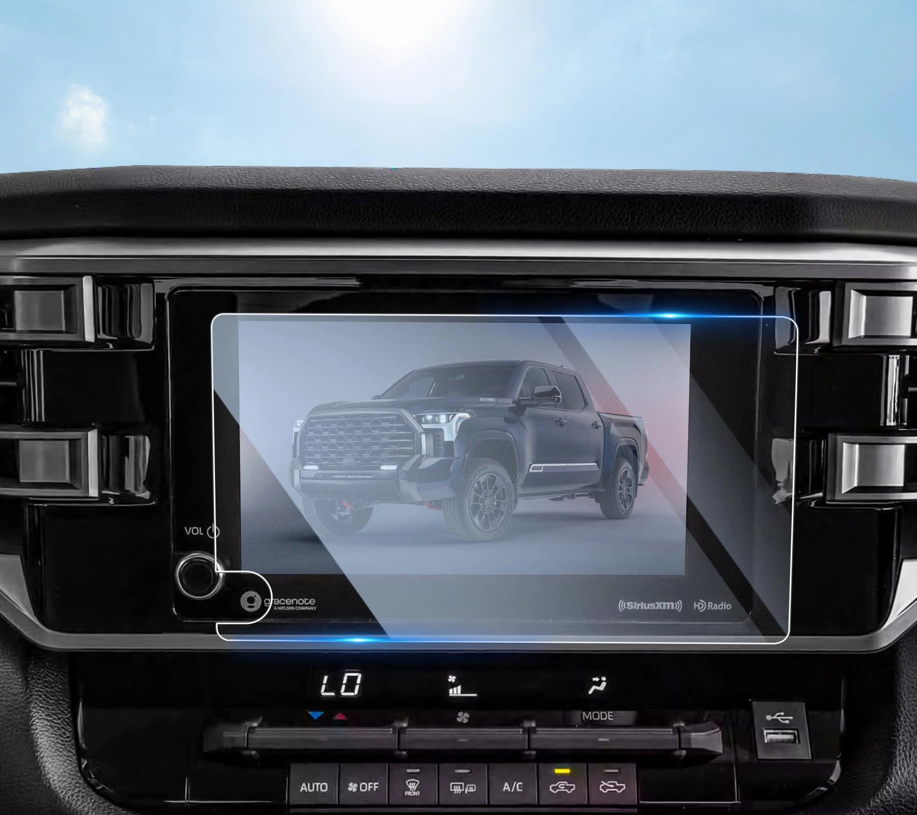 SHAOHAO 8 inch Tempered Glass Screen Protector - for 2022-2026 Toyota Tundra for 2023-2026 Sequoia