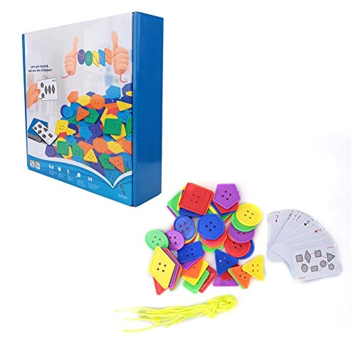 Baby Plastic Button Threading Intelligent Game - Above 3 Years Old