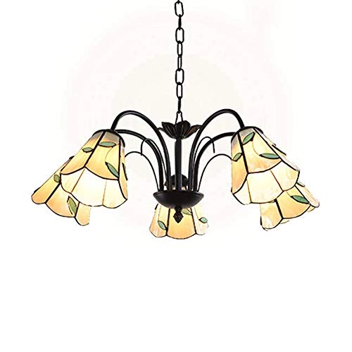 Tivani Chandelier - Blue tiffany 3 heads