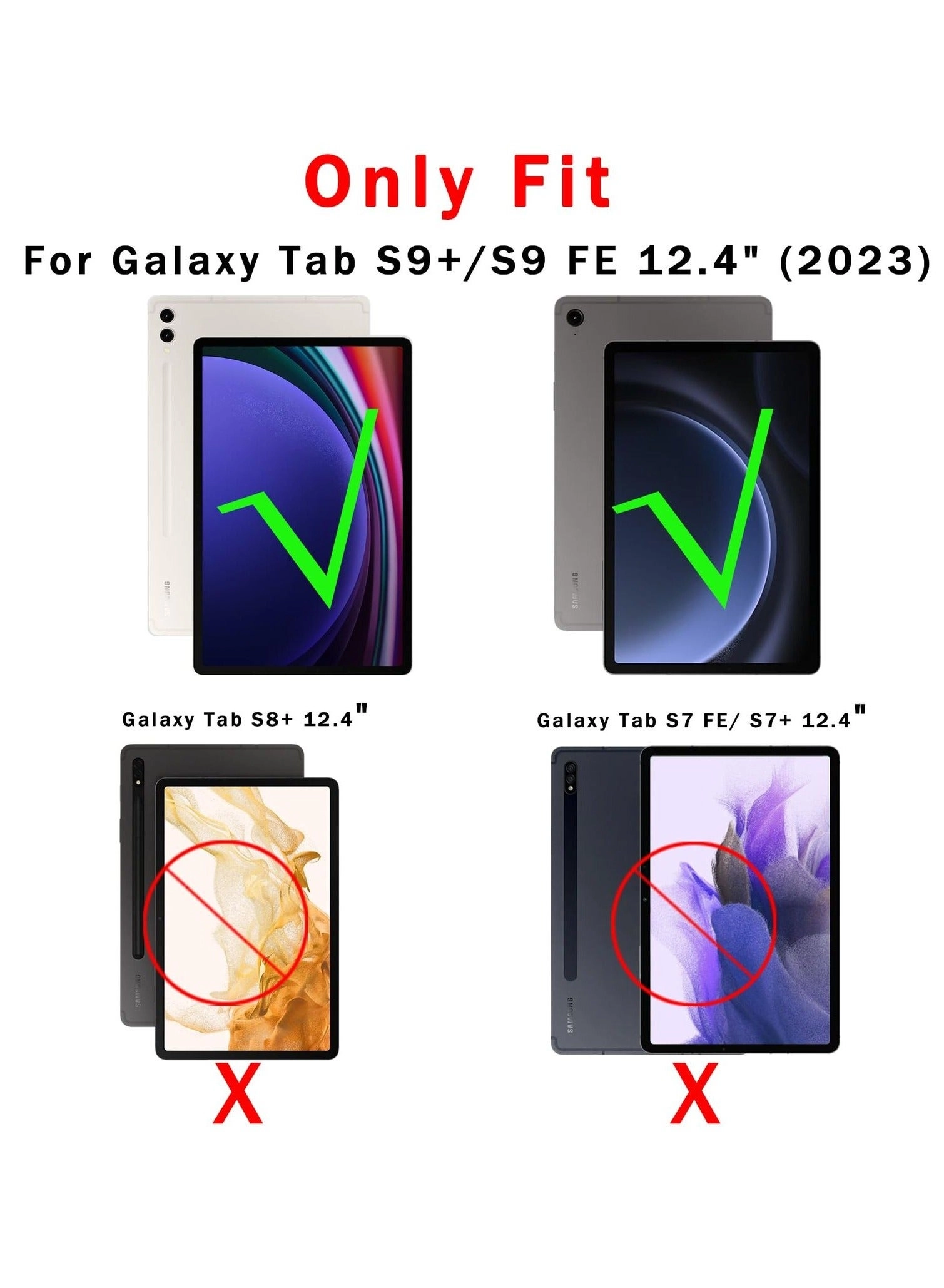 Keyboard Case with Trackpad for Samsung Galaxy Tab 12.4-inch