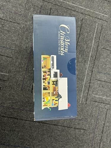 Christmas House Village Building Blocks (BuildingBlock) - Light Snow Cabin Camper