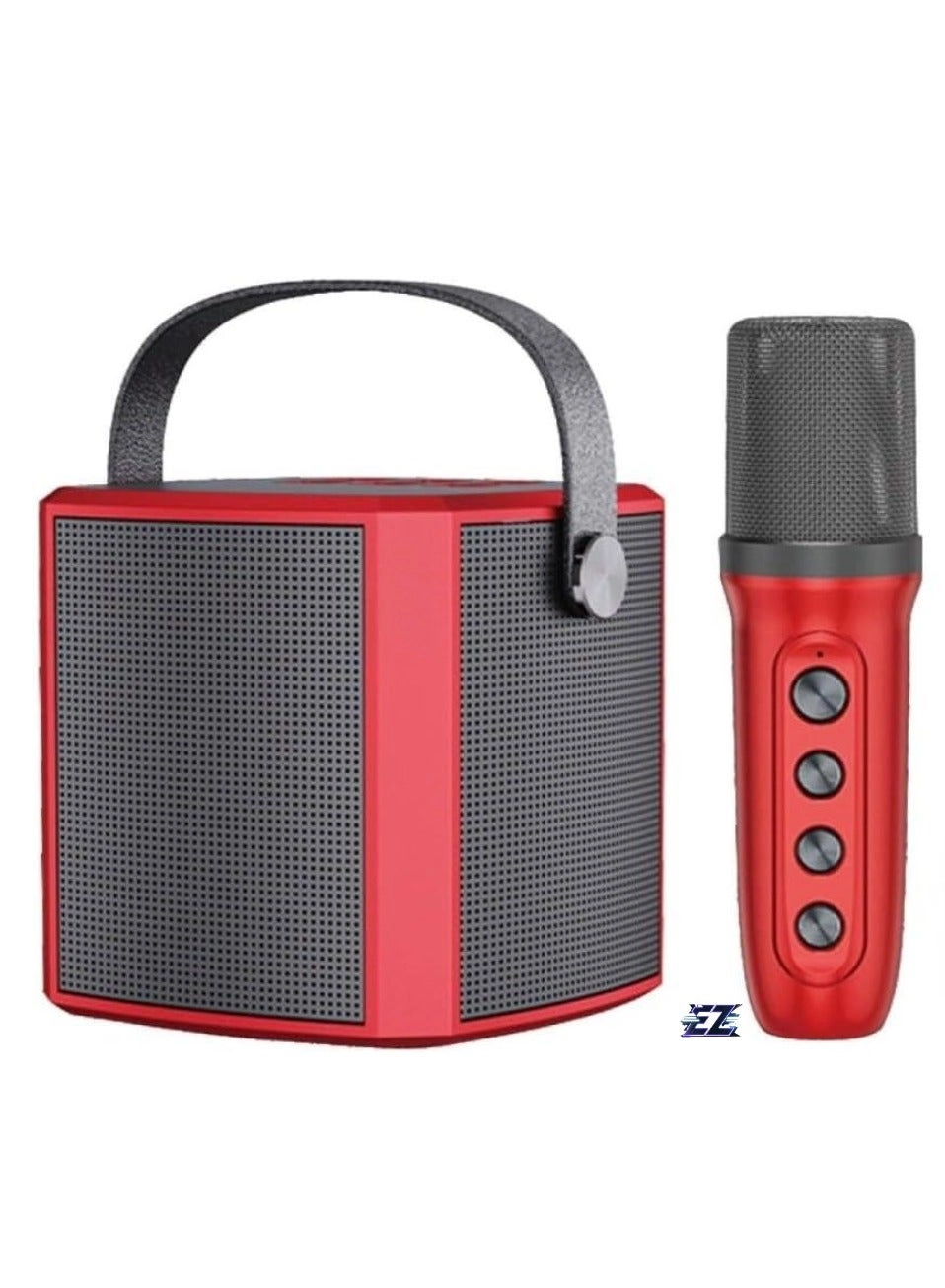 Portable Bluetooth Karaoke Speaker - Rechargeable wireless microphone Type-C charging TF Card support