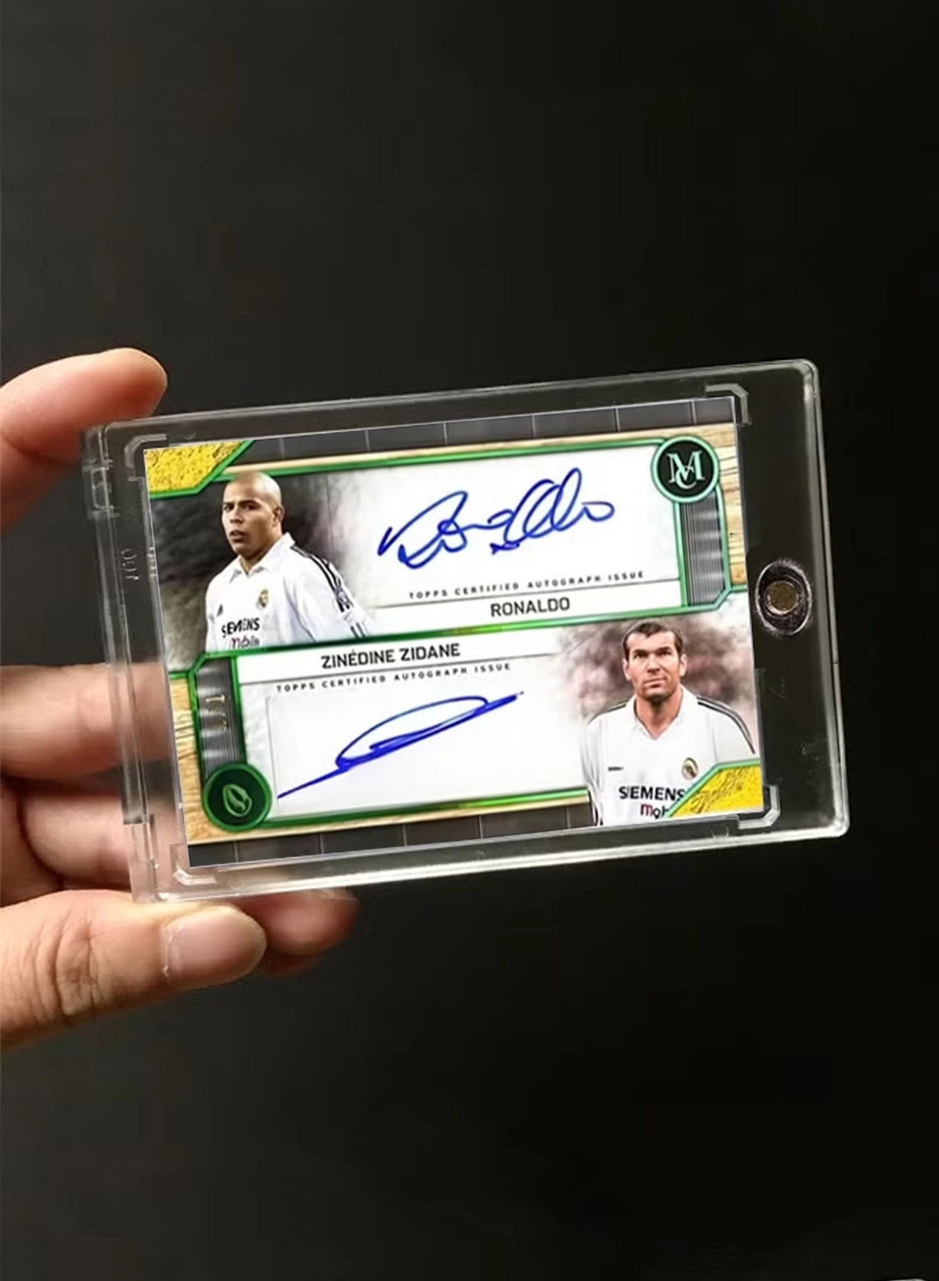 Ronaldo Zidane Signature Football Card