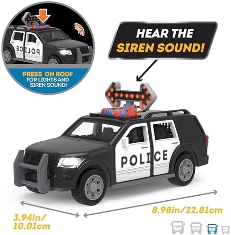 Micro Police SUV - Lights and Sound 3 x AG13 batteries