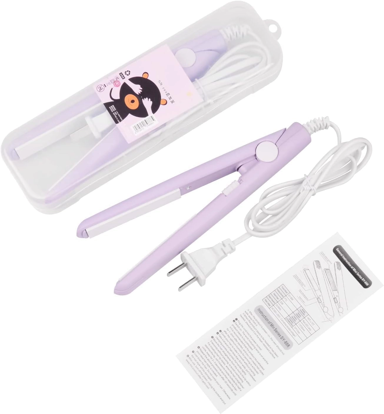 ASHWA ENTERPRISE Mini Hair Straightener - Portable Ceramic Pocket Size