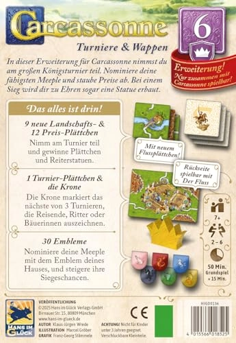 Carcassonne: Tournaments and Coat of Arms - 6th Extension (German)